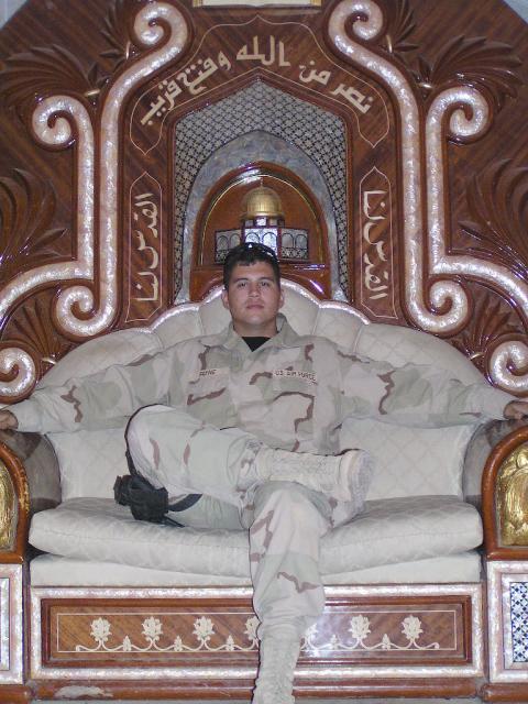 Me on Saddams Throne