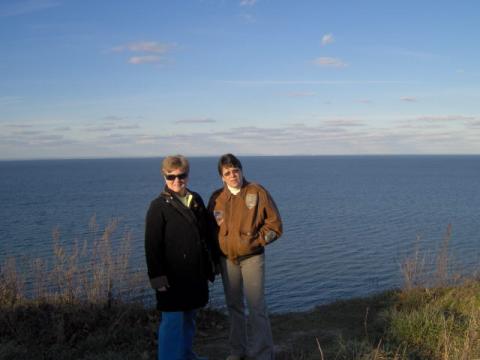 lois & me on bluff