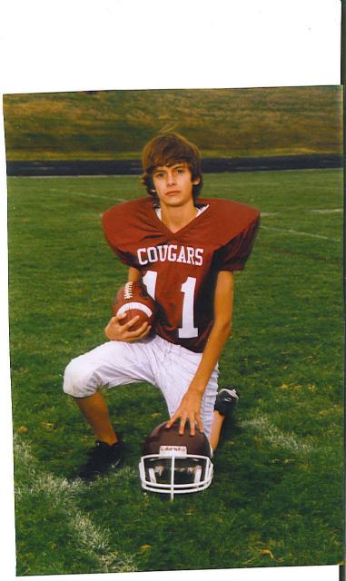 my sons football pic