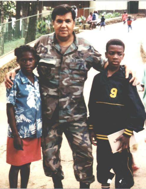 Joe & Kids @ Baptist Mission,Haiti'96
