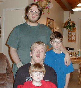 The kids, Sean, Chad, David & James