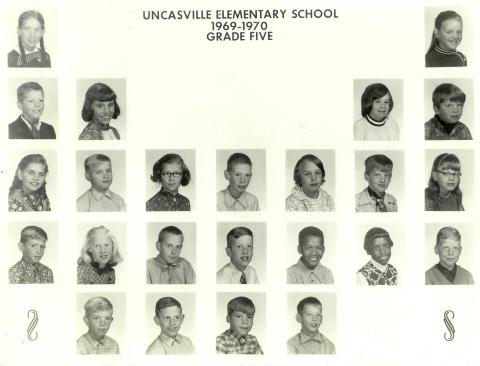 Uncasville Elem 1969-70 5th Grade Class
