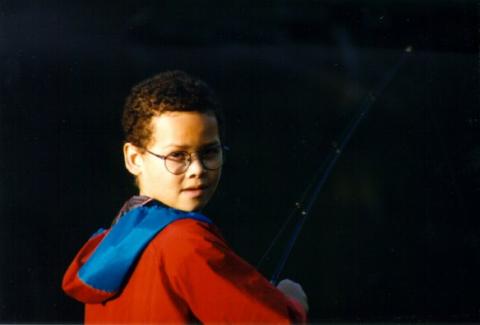 My son fishing