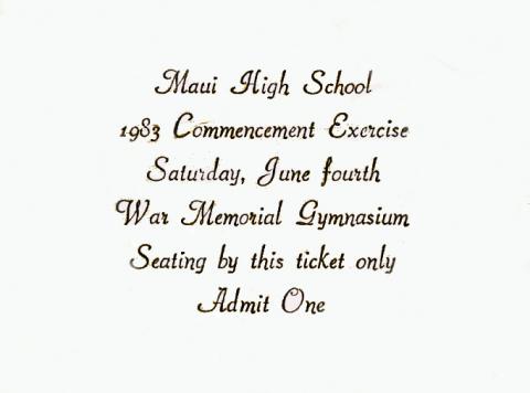 Seating Ticket