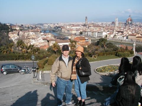 mom and dad in florence
