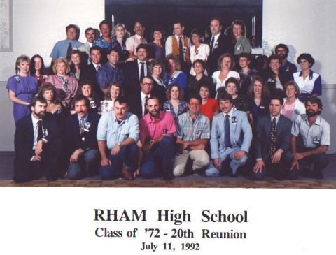 Rham High School Class of 1972 Reunion - Our 20th Class Reunion