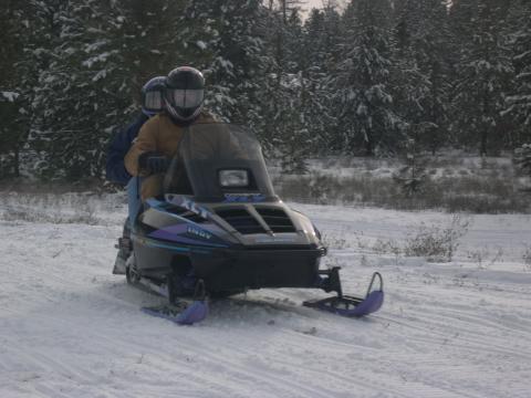 Snowmobling in Spokane