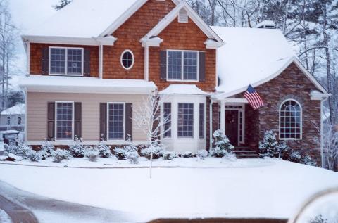 Our First Snow in Atlanta