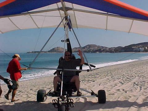 Jim in Cabo preparing to fly