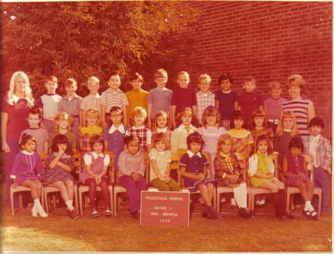 First Grade at Valleydale 1973