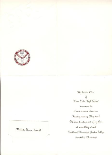 HLHS 1983 class grad invitation - MB