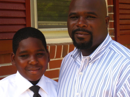 My sonT'Andre and I on Graduation Day