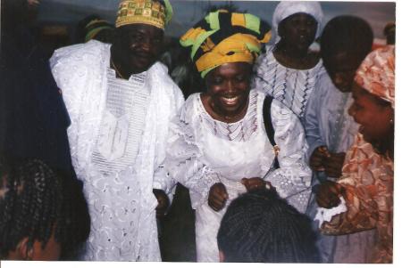husband & family celebrating in nigeria