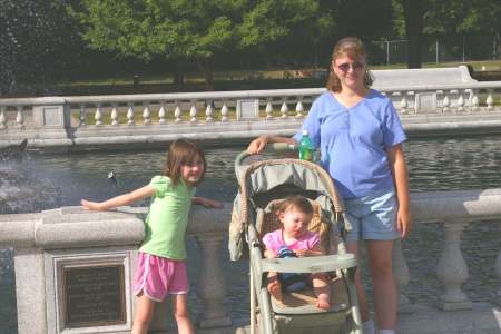 Me & my girls at the zoo