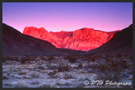 Red Rock National Monument - Nevada at sunrise