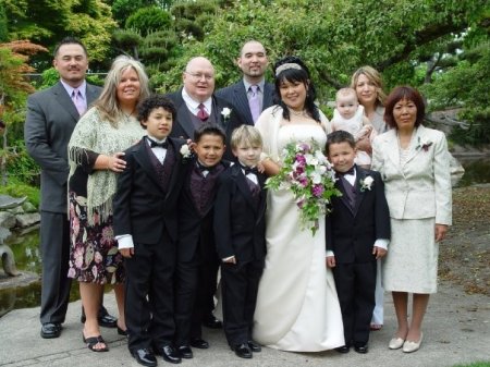 Entire family at my sisters wedding