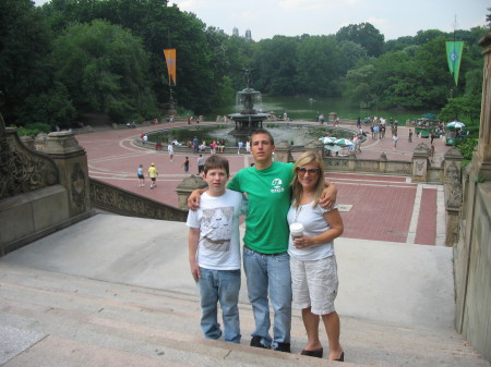 sons Matt(15), Brad(17) with me in NYC '07