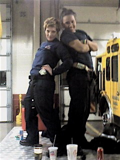 My friend Ana and I at the Firehouse