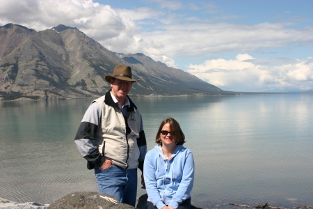 Dan and Kim at Lake Kluane
