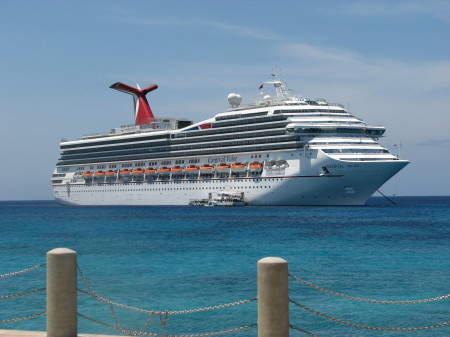 Our cruise ship, the Carnival Valor