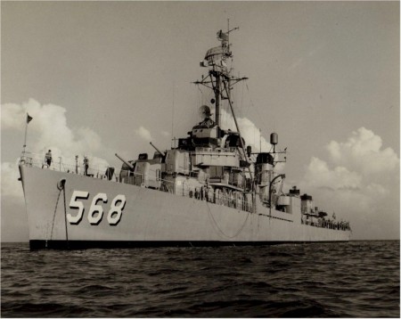 First ship, USS WREN DD 568