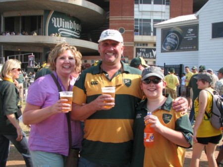 Australia/South Africa rugby match in Durban