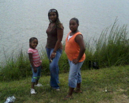 my girls at the lake