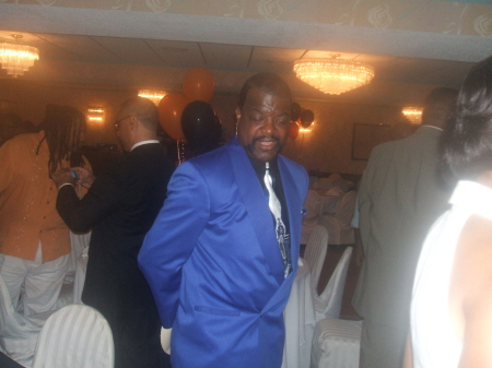 Tyrone Washingon in his Blue Suit