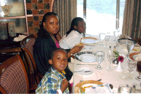 Dinner on the ship me and the boys