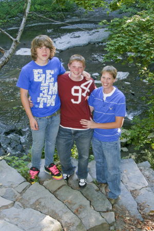 Jake, Nicole and I at the waterfalls