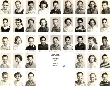 6th Grade, Loma Linda Elem. School. 1956-57