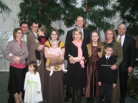 family pic at travis wedding