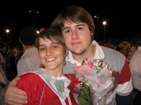 Allison's graduation and son Jason, 2007