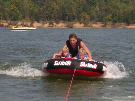 Tubing with the boys!