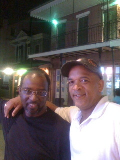 J ROACH AND R DAVIS IN THE FRENCH QUARTER