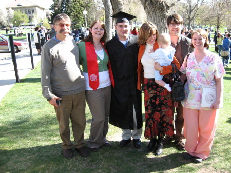 my second to youngest son at his graduation,