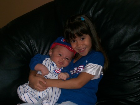 The kids layin around the house.