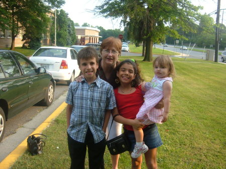 Me & my grandchildren Sean, Ceili and Natalie