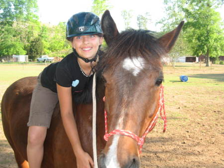 Rachel and her horse July 2008