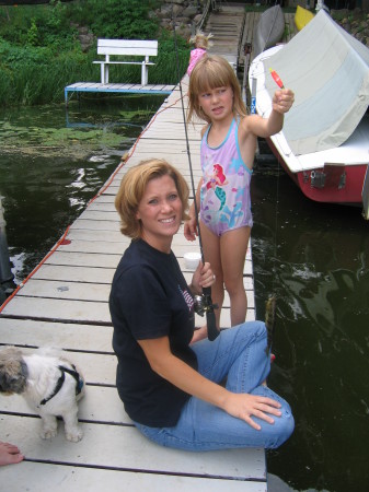 With my girls fishing