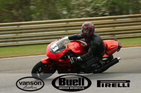 hubby doing a track day