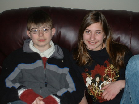 My son Mick (14) & my Daughter Mariah (12)