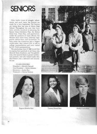 Senior Class of 1980