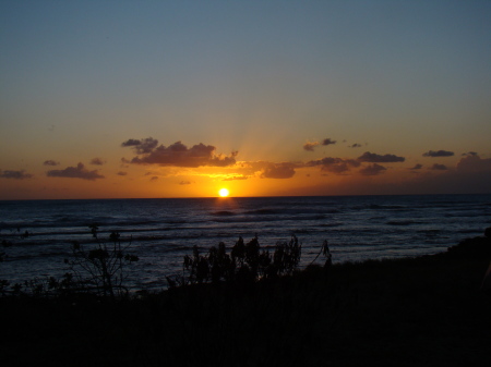 One of many beautiful sunsets in Hawaii