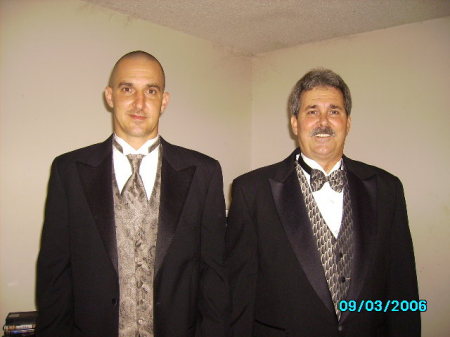 My Son Jeff and I  before his wedding