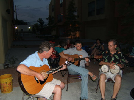 Steve and friends playing guitar