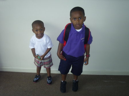 KEVIN JR. FIRST DAY OF SCHOOL
