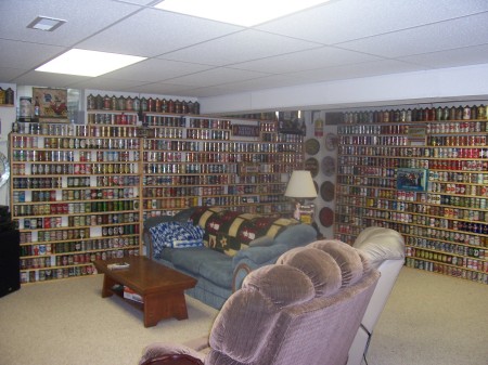 Wall to wall beer cans