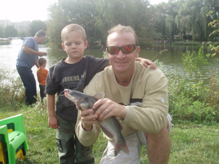 Eric and Dad - 2nd Place Catch!