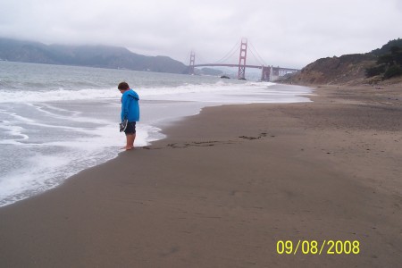 kimberlee at baker's beach